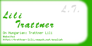 lili trattner business card